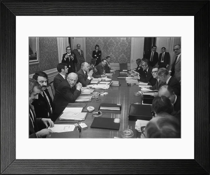 Framed Print : In the House discuss the religious parties on the left Parties around the table Date: March 11 Framed Print : In the House discuss the religious parties on the left Parties around the table Date: March 11