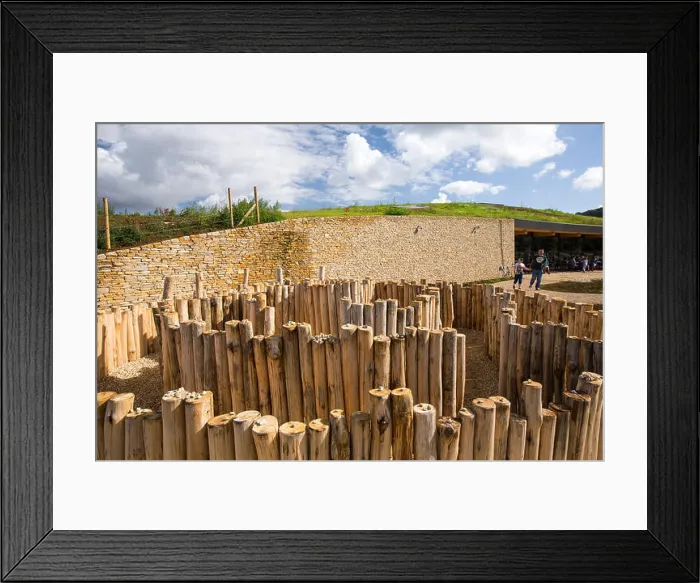 Framed Print : A maze at the New Gloucester Service Station on the M5 motorway Framed Print : A maze at the New Gloucester Service Station on the M5 motorway