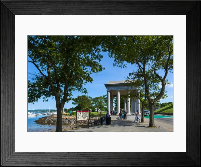 Framed Print : Structure housing the Plymouth Rock, Pilgrim Memorial State Park, Plymouth, Massachusetts, USA Framed Print : Structure housing the Plymouth Rock, Pilgrim Memorial State Park, Plymouth, Massachusetts, USA
