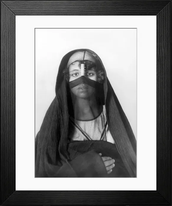 Framed Print : African woman wearing traditional clothing, historical photo, circa 1900 Framed Print : African woman wearing traditional clothing, historical photo, circa 1900