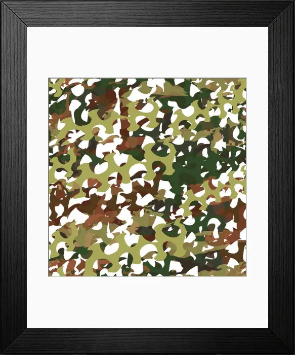 Framed Print : Camouflage net, camoflage scrim seamless pattern or texture. Vector fabric design for textile industry Framed Print : Camouflage net, camoflage scrim seamless pattern or texture. Vector fabric design for textile industry