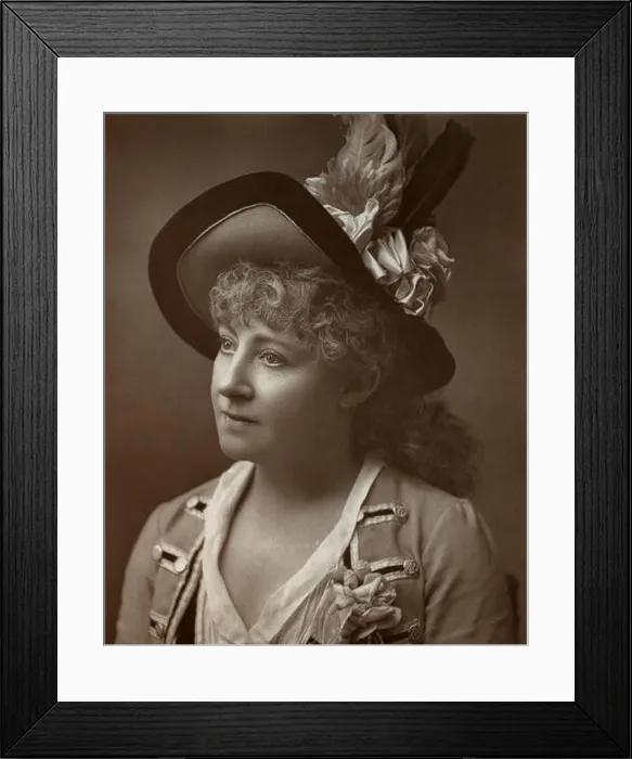 Framed Print : Lydia Thompson, British dancer, actress and theatrical producer, 1886. Artist: Barraud Framed Print : Lydia Thompson, British dancer, actress and theatrical producer, 1886. Artist: Barraud