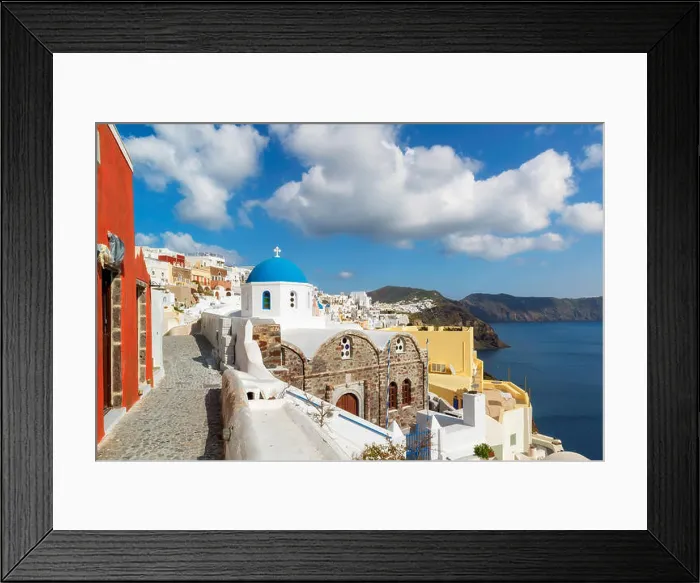 Framed Print : Oia village on Santorini island, Greece Framed Print : Oia village on Santorini island, Greece
