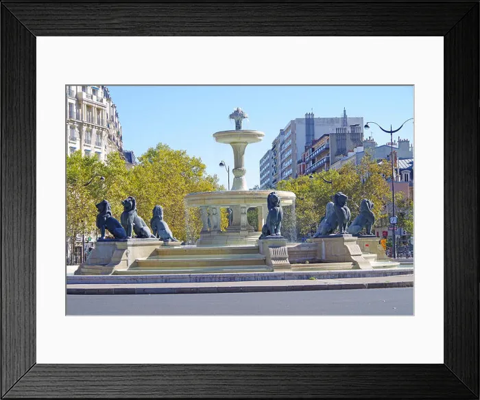 Framed Print : The Place Felix Eboué, Paris, basically a large roundabout Framed Print : The Place Felix Eboué, Paris, basically a large roundabout