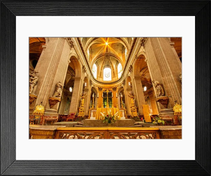 Framed Print : Saint Sulpice Church-Paris Framed Print : Saint Sulpice Church-Paris