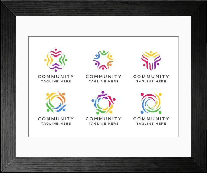 Framed Print : Creative Diversity Colorful Sign Symbol. Unity and Solidarity On Circle Shape. Together and Teamwork Logo Framed Print : Creative Diversity Colorful Sign Symbol. Unity and Solidarity On Circle Shape. Together and Teamwork Logo