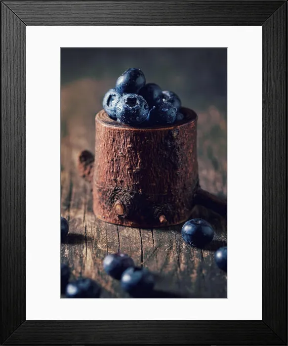 Framed Print : Close up of blueberries Framed Print : Close up of blueberries