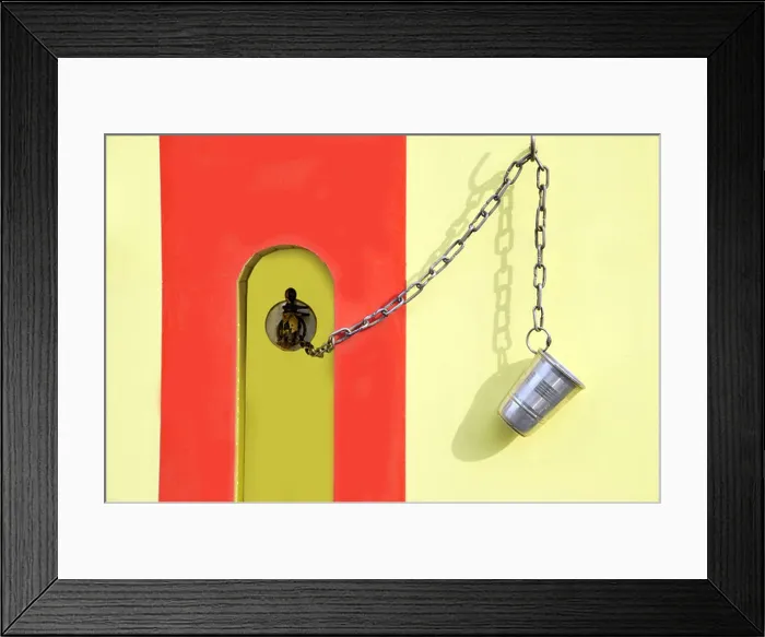 Framed Print : Free Drinking Water steel glass tied to a chain at Mumbai Maharashtra India Framed Print : Free Drinking Water steel glass tied to a chain at Mumbai Maharashtra India