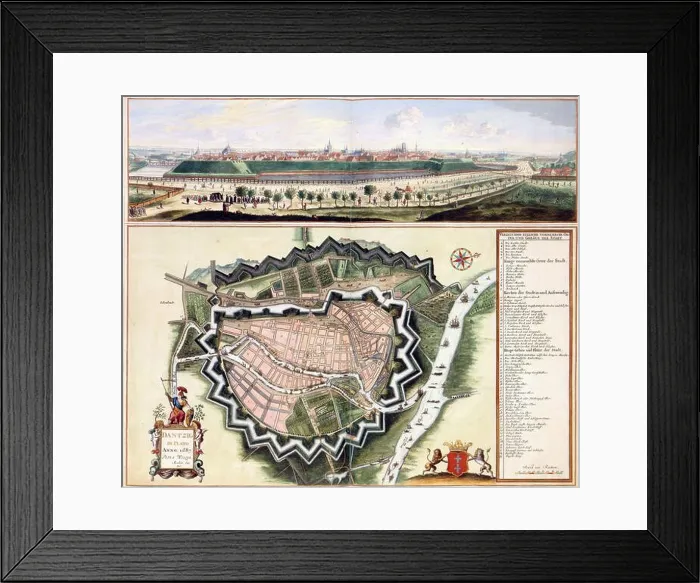 Framed Print : Gdańsk City, Gdansk Poster, Gdansk Plan Framed Print : Gdańsk City, Gdansk Poster, Gdansk Plan