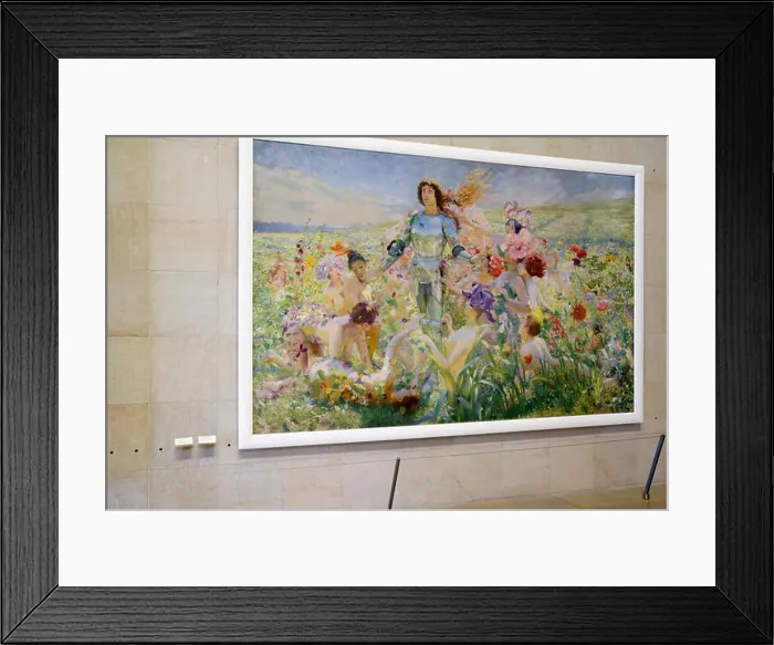 Framed Print : Le Chevalier aux fleurs. Georges-Antoine Rochegrosse. Museo Orsay. París. Francia Framed Print : Le Chevalier aux fleurs. Georges-Antoine Rochegrosse. Museo Orsay. París. Francia