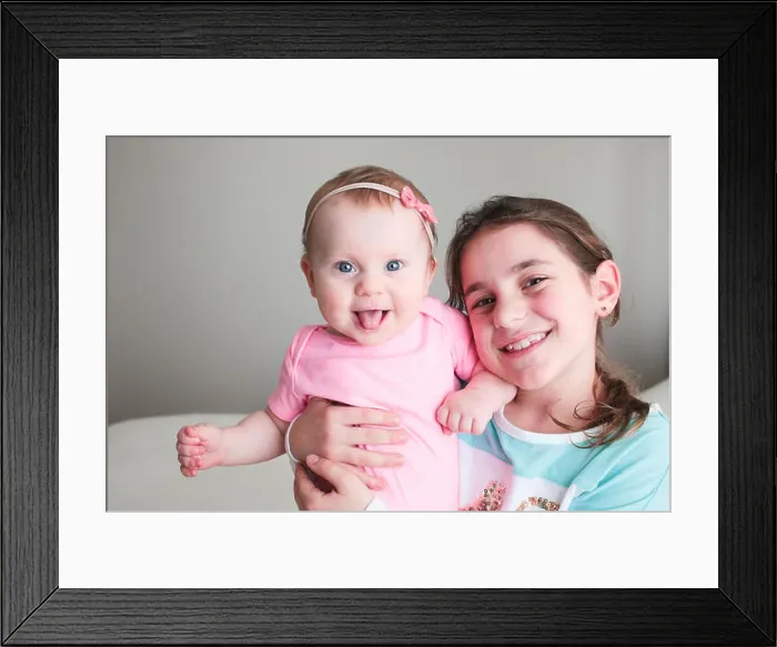 Framed Print : Close up Portrait of Two Sisters Framed Print : Close up Portrait of Two Sisters