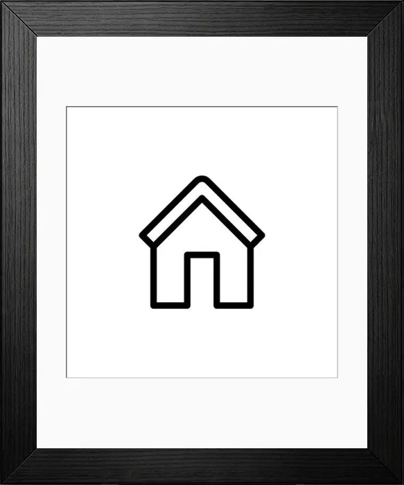 Framed Print : Home Icon Logo Vector design illustration Framed Print : Home Icon Logo Vector design illustration