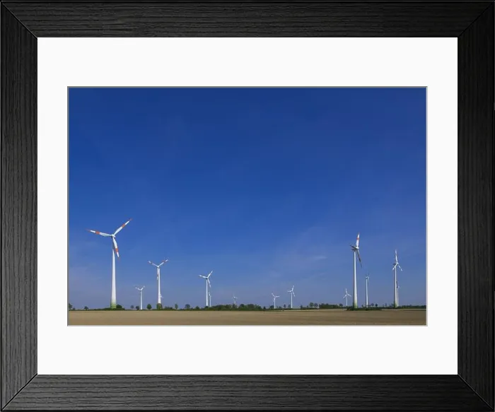 Framed Print : Windmills on the Schöppinger Mountain Framed Print : Windmills on the Schöppinger Mountain