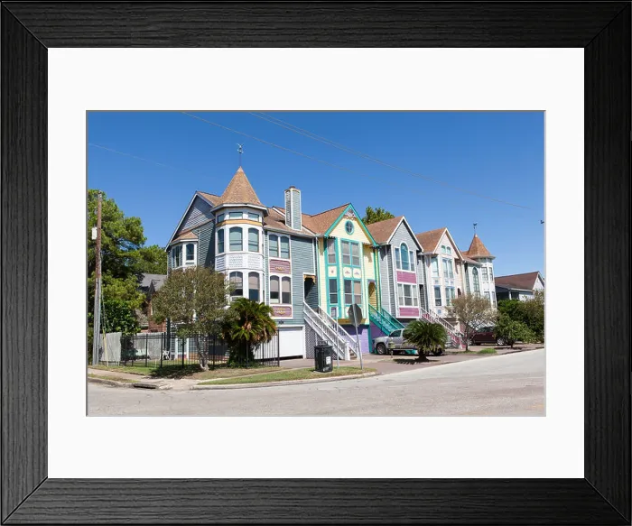 Framed Print : Suburban housing in Houston, Texas, United States of America Framed Print : Suburban housing in Houston, Texas, United States of America