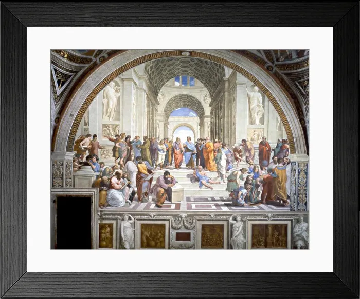 Framed Print : The School of Athens, c.1509–1511, Raphael Framed Print : The School of Athens, c.1509–1511, Raphael