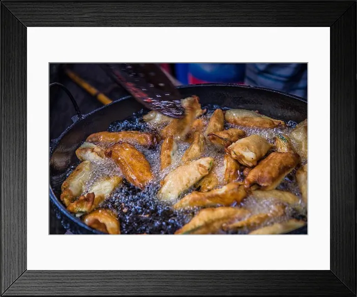 Framed Print : Fried Eggplant at Khulna, Bangladesh Framed Print : Fried Eggplant at Khulna, Bangladesh