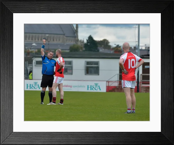Framed Print : Action from Gaelic Derry Junior Championship Final Drum v Magilligan, Celtic Park, Derry Framed Print : Action from Gaelic Derry Junior Championship Final Drum v Magilligan, Celtic Park, Derry