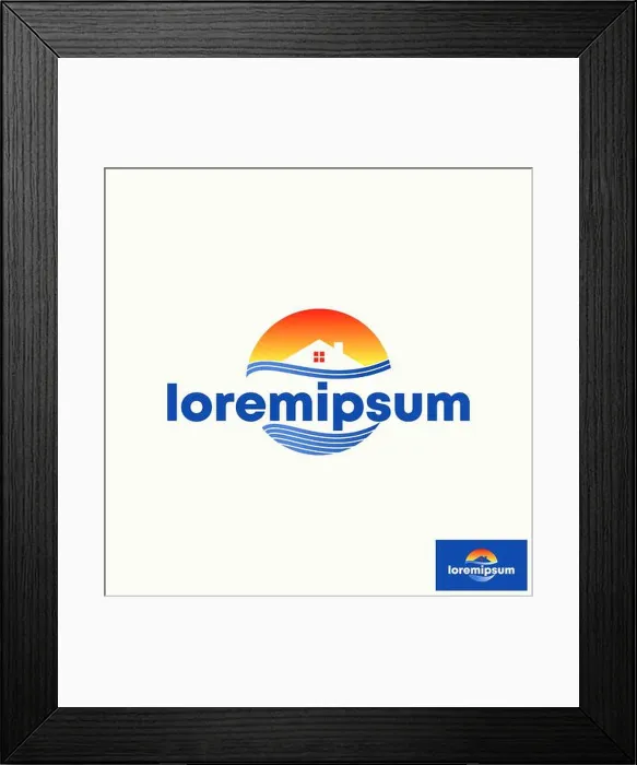 Framed Print : Simple and unique sunrise sunset with home Framed Print : Simple and unique sunrise sunset with home