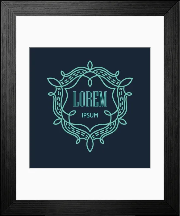 Framed Print : Retro Monogram Logos. Vintage Vector Concepts. EPS 10 Framed Print : Retro Monogram Logos. Vintage Vector Concepts. EPS 10