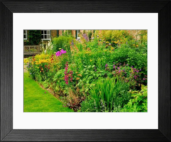 Framed Print : Garden, Bramdean House, Alresford, Hampshire, England, Great Britain Framed Print : Garden, Bramdean House, Alresford, Hampshire, England, Great Britain