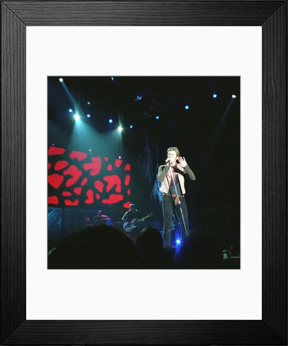 Framed Print : David Bowie concert in Berlin Framed Print : David Bowie concert in Berlin