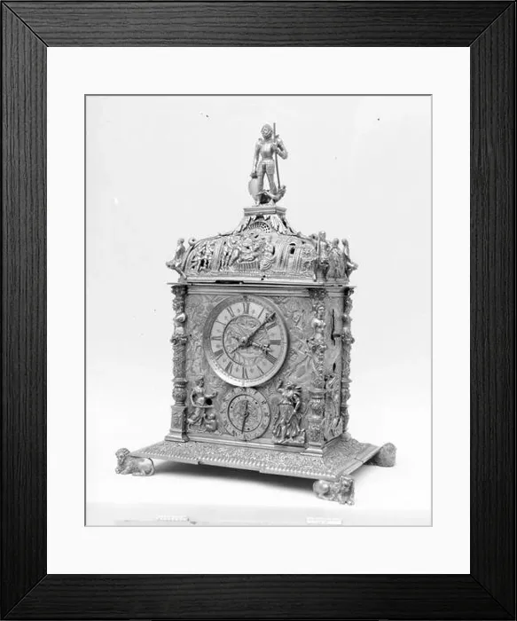 Framed Print : Clock 16th century German, Augsburg. Clock. German, Augsburg. 16th century. Gilt bronze. Horology Framed Print : Clock 16th century German, Augsburg. Clock. German, Augsburg. 16th century. Gilt bronze. Horology