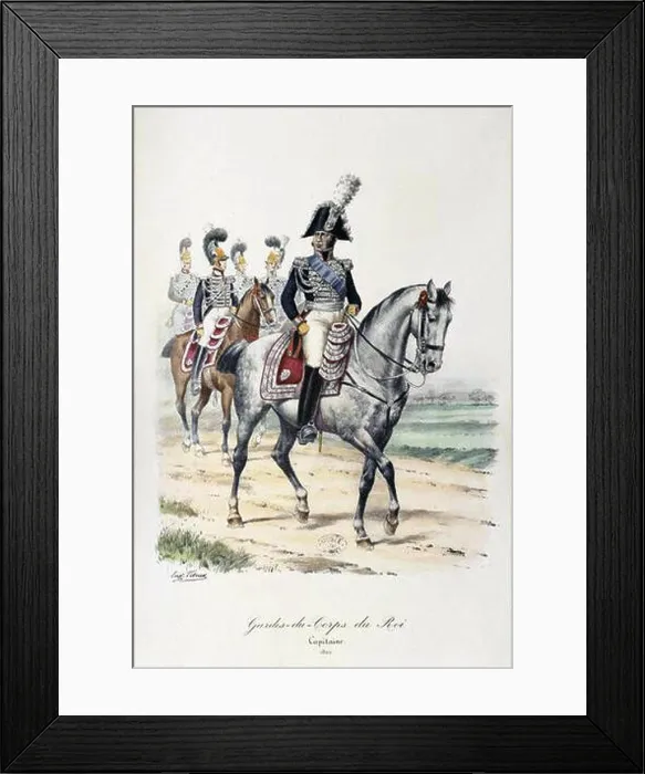 Framed Print : The Gardes du Corps du Roi were elite French royal guards Framed Print : The Gardes du Corps du Roi were elite French royal guards