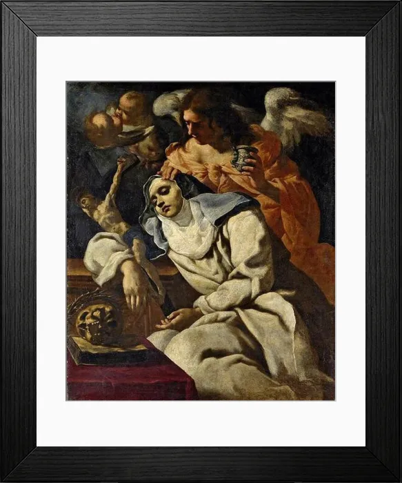 Framed Print : Ecstasy of St Mary Magdalene de Pazzi - by Alessandro Rosi