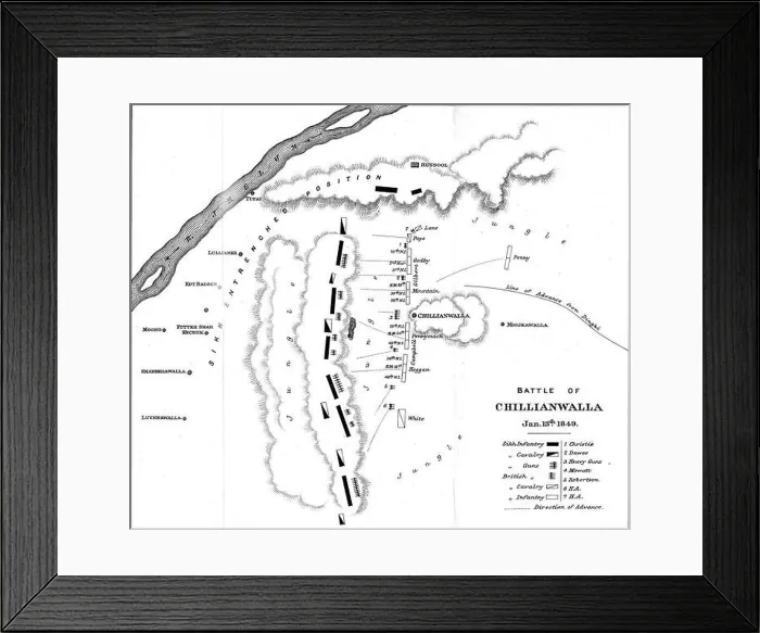 Framed Print : Battle of Chillianwalla Framed Print : Battle of Chillianwalla