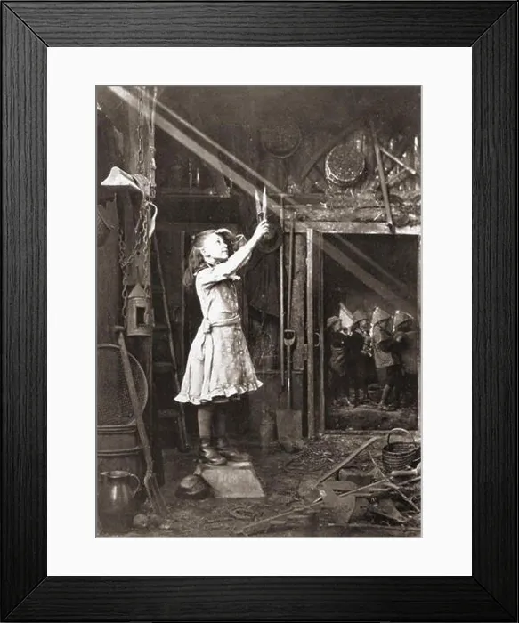 Framed Print : Adam Diston Cutting a sunbeam 1886 Framed Print : Adam Diston Cutting a sunbeam 1886