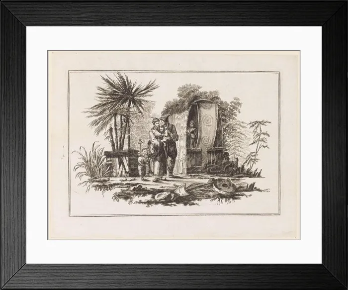 Framed Print : A Family from Nouveau Cahier de Six Feuilles De Diffrents Sujets Chinois Historis Framed Print : A Family from Nouveau Cahier de Six Feuilles De Diffrents Sujets Chinois Historis