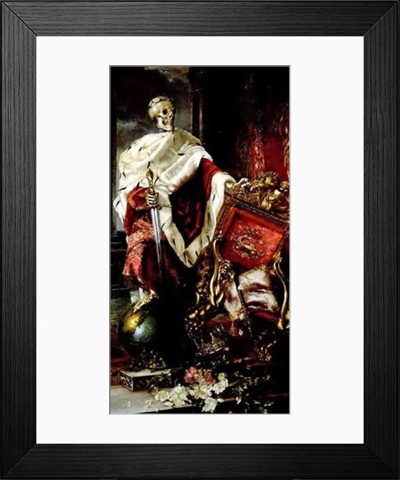 Framed Print : Hermione von Preuschen - Mors imperator 1887 Framed Print : Hermione von Preuschen - Mors imperator 1887