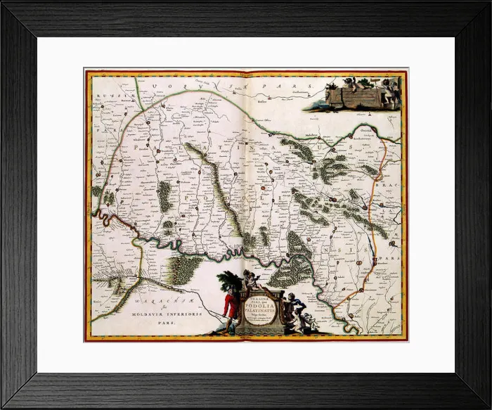 Framed Print : This map, part of Atlas Van der Hagen's collection Framed Print : This map, part of Atlas Van der Hagen's collection