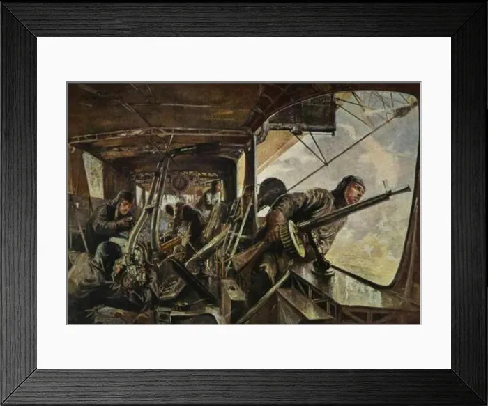 Framed Print : Photograph of the engine gondola of a Zeppelin airship by Felix Schwormstädt in 1917 Framed Print : Photograph of the engine gondola of a Zeppelin airship by Felix Schwormstädt in 1917