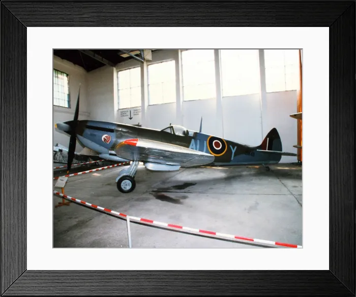 Framed Print : The Supermarine Spitfire LF Mk XVI E was a British fighter aircraft developed during World War II Framed Print : The Supermarine Spitfire LF Mk XVI E was a British fighter aircraft developed during World War II