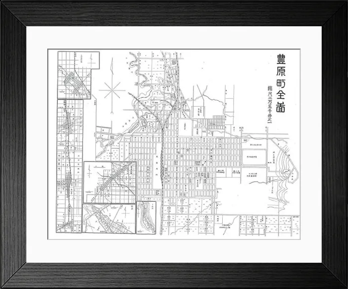 Framed Print : This map of Toyohara (now known as Karafuto) Framed Print : This map of Toyohara (now known as Karafuto)