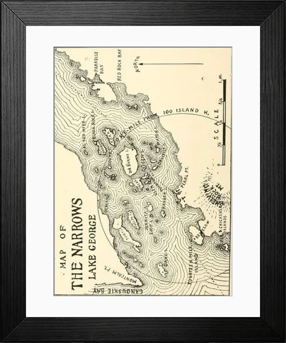 Framed Print : Lake George and Lake Champlain : a book of to-day Framed Print : Lake George and Lake Champlain : a book of to-day