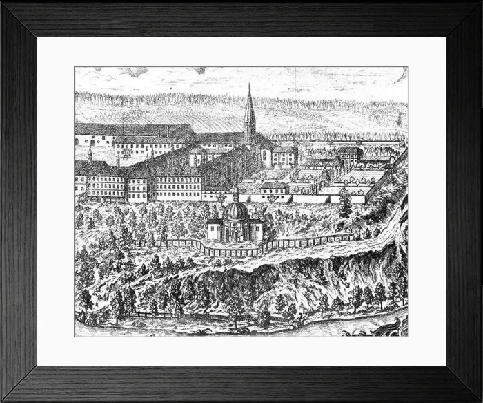 Framed Print : Weihenstephan und Korbinanskapelle (1767) Framed Print : Weihenstephan und Korbinanskapelle (1767)