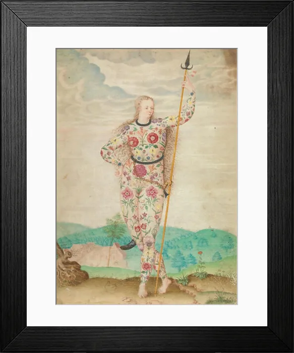 Framed Print : This painting, titled A Young Daughter of the Picts Framed Print : This painting, titled A Young Daughter of the Picts