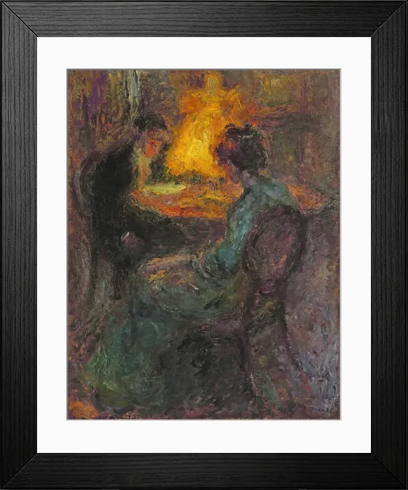 Framed Print : This painting Pri svetilki (By the Lamp)