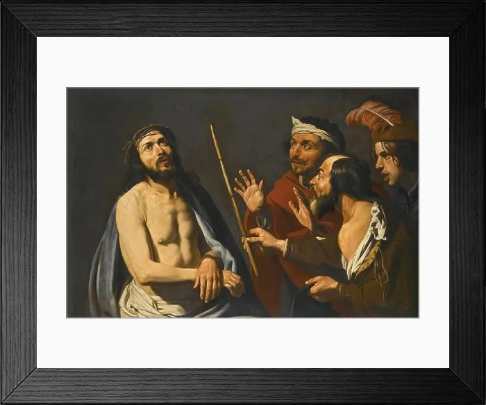 Framed Print : The Mocking of Christ by Matthias Stom Framed Print : The Mocking of Christ by Matthias Stom