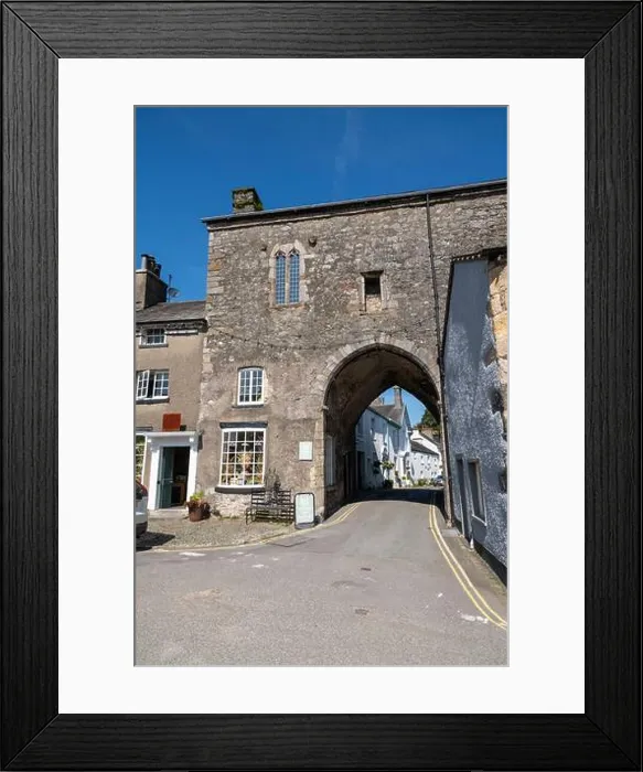 Framed Print : Gatehouse in the picturesque village of Cartmel in Cumbria, England.