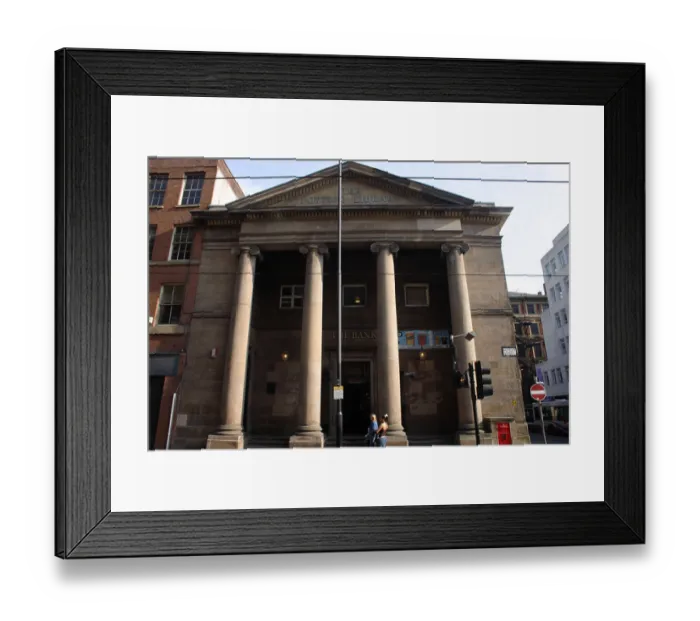 Framed Print : The Portico Library Mosley Street Manchester UK
