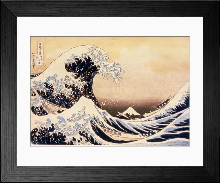 Framed Print : The Great Wave off Kanagawa by Katsushika Hokusai woodblock print Edo Period 19th century 1760-1849 Japan Tokyo Framed Print : The Great Wave off Kanagawa by Katsushika Hokusai woodblock print Edo Period 19th century 1760-1849 Japan Tokyo