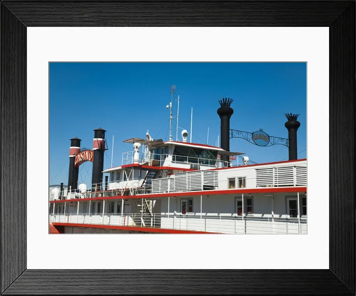 Framed Print : ILLINOIS Rock Island Smokestacks and casino sign on boat Jumers casino riverboat gambling Framed Print : ILLINOIS Rock Island Smokestacks and casino sign on boat Jumers casino riverboat gambling