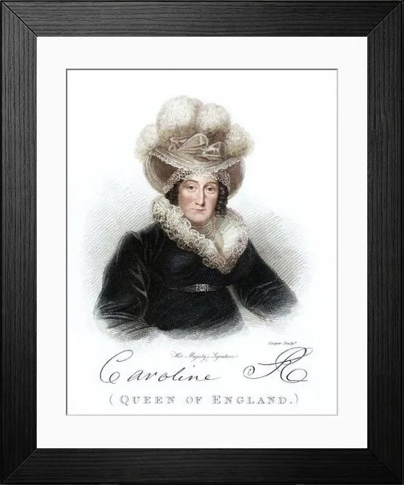 Framed Print : Caroline Amelia Elizabeth of Brunswick Framed Print : Caroline Amelia Elizabeth of Brunswick
