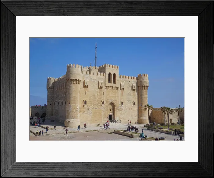 Framed Print : Alexandria, Egypt: The Qaitbay Citadel, built by Sultan Qaitbay in 1477 AD. Framed Print : Alexandria, Egypt: The Qaitbay Citadel, built by Sultan Qaitbay in 1477 AD.