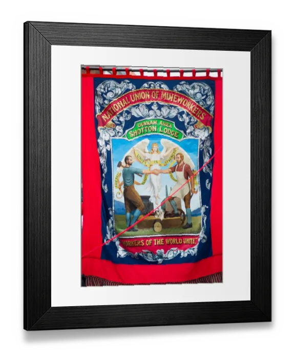 Framed Print : Shotton Lodge Banner at Durham Miners Gala Framed Print : Shotton Lodge Banner at Durham Miners Gala