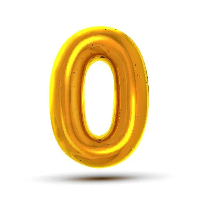 Framed Print : 0 Zero Number Vector. Golden Yellow Metal Letter Figure Framed Print : 0 Zero Number Vector. Golden Yellow Metal Letter Figure