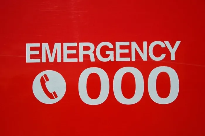 Framed Print : 000 triple zero emergency number on fire engine Framed Print : 000 triple zero emergency number on fire engine